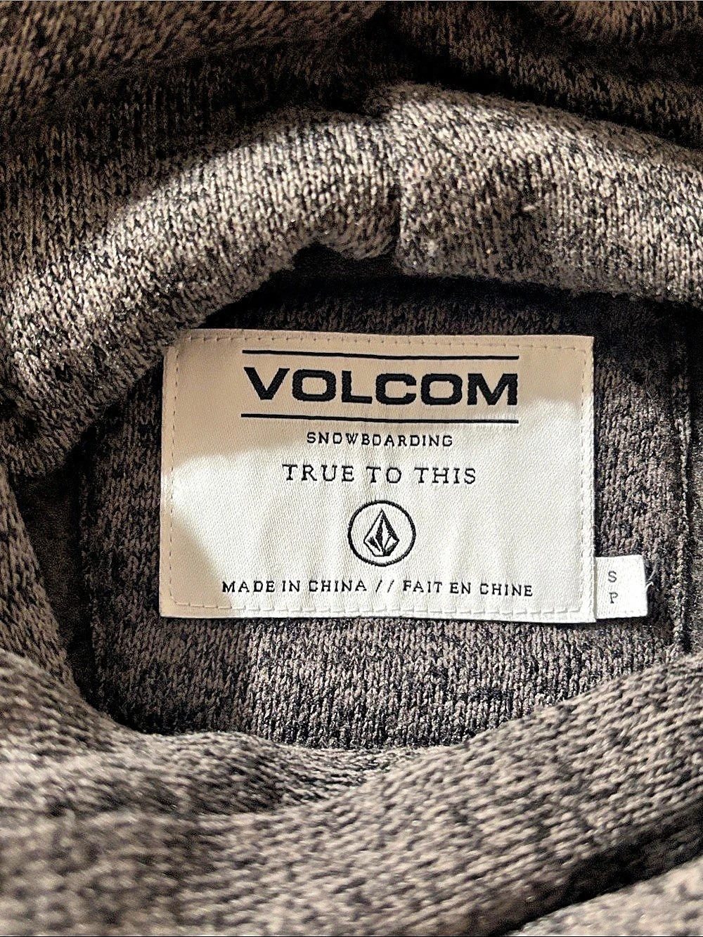 Volcom Women’s Tower Cowl Neck Pullover Fleece Hoodie Grey Small NWOT - Picture 13 of 14